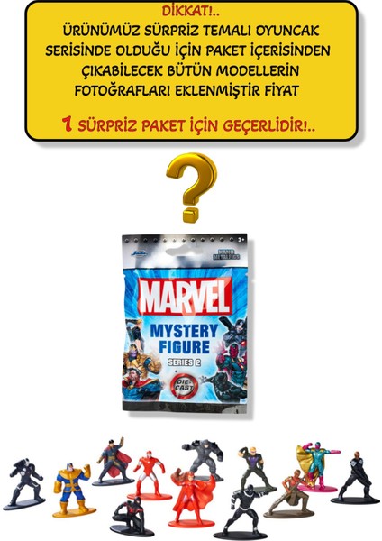 Marvel Nano Metalfigs Sürpriz Paket – 1 Figür Çıkıyor, Koleksiyonluk Marvel Oyuncağı - 4 cm