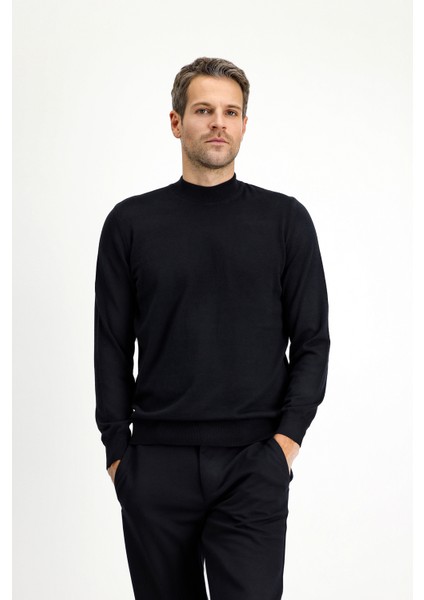 Yarım Balıkçı Yaka Regular Fit Pamuklu Kaşmirli Triko Kazak modelleri