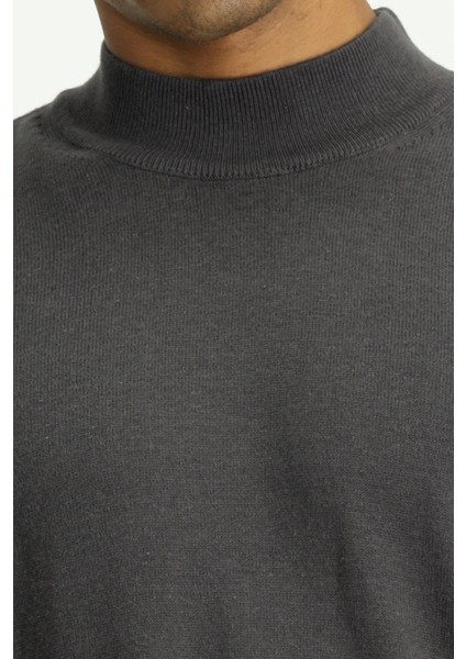 Yarım Balıkçı Yaka Regular Fit Pamuklu Triko Kazak indirimleri