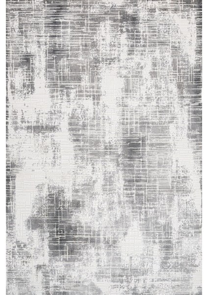 Gri Çizgili Etnik Modern Desenli Pamuk Makinada Yıkanabilir Hav Toz Vermez Leke Tutmayan Kaymaz Taban Dijital Makine Baskı Salon Yolluk Mutfak Halı