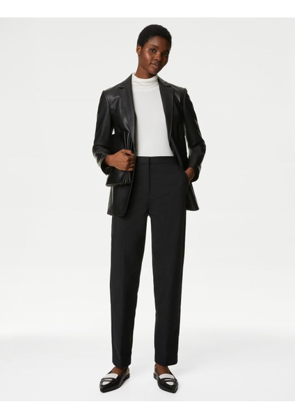 Slim Fit Yüksek Bel Pantolon