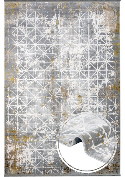 Geometrik Kahverengi Akrilik Kare Modern Desenli Akrilik Hav Vermeyen Leke Tutmayan Kolay Temizlenen Yumuşak Makine Salon Yolluk Mutfak Halı