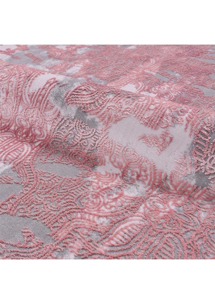 Leila Modern Pembe Pamuk Dikdörtgen Modern Desenli Akrilik Hav Vermeyen Leke Tutmayan Kolay Temizlenen Yumuşak Makine Salon Yolluk Mutfak Halı modelleri