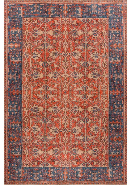 Boulders Modern Kırmızı Polyester Daire Modern Desenli Pamuk Makinada Yıkanabilir Hav Toz Vermez Leke Tutmayan Kaymaz Taban Dijital Makine Baskı Salon Yolluk Mutfak Halı fiyatları