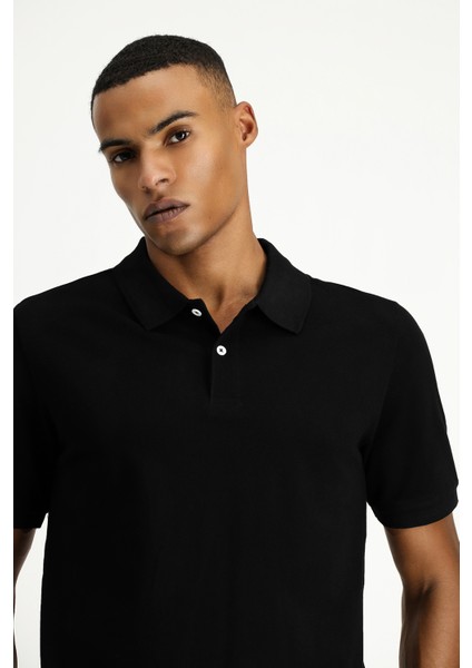 Polo Yaka Regular Fit Nakışlı Pamuk Tişört modelleri