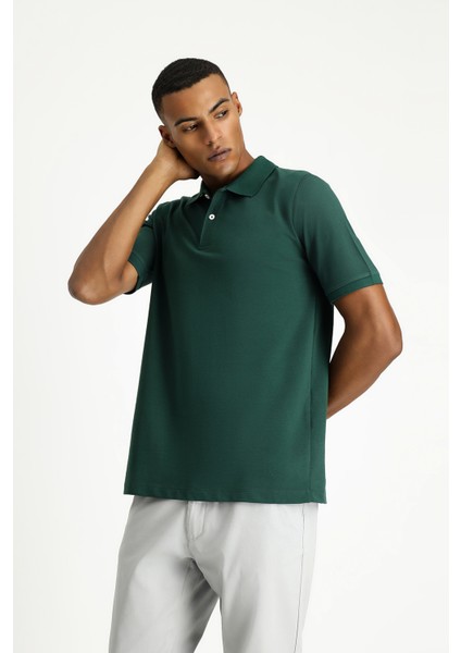 Polo Yaka Regular Fit Nakışlı Pamuk Tişört indirimleri