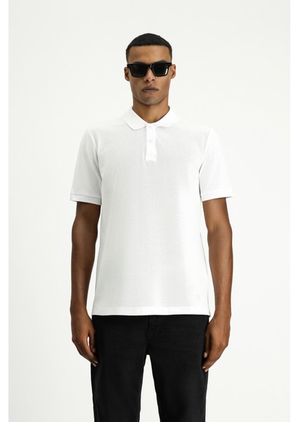 Polo Yaka Regular Fit Nakışlı Pamuk Tişört modelleri