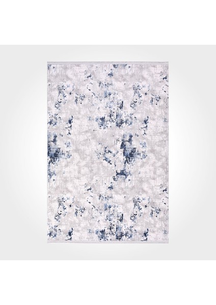 Miriam Modern Gri Yün Kare Modern Desenli Akrilik Hav Vermeyen Leke Tutmayan Kolay Temizlenen Yumuşak Makine Salon Yolluk Mutfak Halı