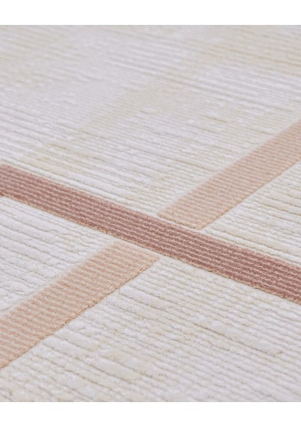 Maliyah Geometrik Krem Akrilik Dikdörtgen Modern Desenli Akrilik Hav Vermeyen Leke Tutmayan Kolay Temizlenen Yumuşak Makine Salon Yolluk Mutfak Halı fırsatları