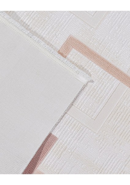 Maliyah Geometrik Krem Akrilik Dikdörtgen Modern Desenli Akrilik Hav Vermeyen Leke Tutmayan Kolay Temizlenen Yumuşak Makine Salon Yolluk Mutfak Halı indirimleri