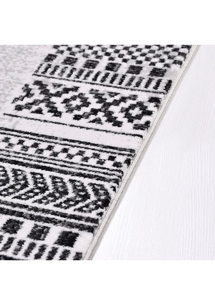 Katalina Çerçeveli Gri Pamuk Dikdörtgen Modern Desenli Akrilik Hav Vermeyen Leke Tutmayan Kolay Temizlenen Yumuşak Makine Salon Yolluk Mutfak Halı modelleri