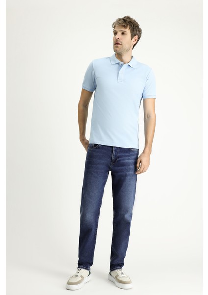 Slim Fit Dar Kesim Nakışlı Pamuk Polo Yaka Tişört fiyatları