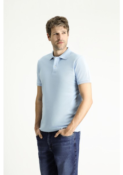 Slim Fit Dar Kesim Nakışlı Pamuk Polo Yaka Tişört modelleri