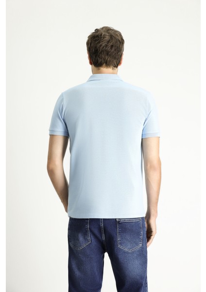 Slim Fit Dar Kesim Nakışlı Pamuk Polo Yaka Tişört fırsatları