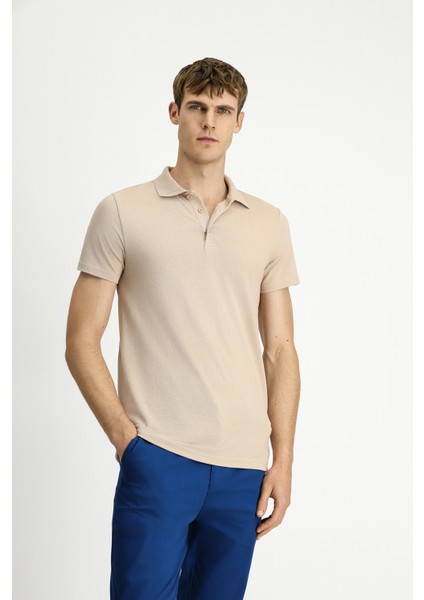 Polo Yaka Regular Fit Nakışlı Pamuklu Tişört indirimleri