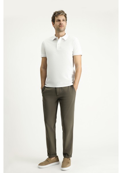 Slim Fit Dar Kesim Nakışlı Pamuk Polo Yaka Tişört fiyatları