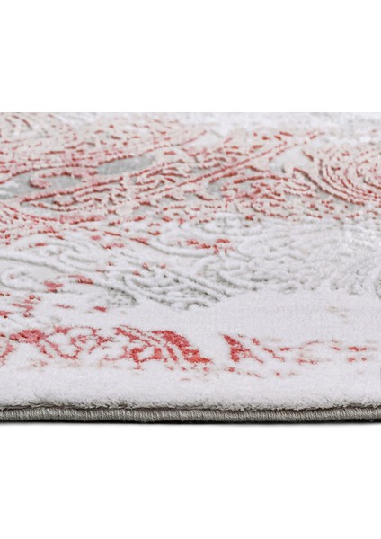 Joy Modern Pembe Pamuk Kare Modern Desenli Akrilik Hav Vermeyen Leke Tutmayan Kolay Temizlenen Yumuşak Makine Salon Yolluk Mutfak Halı modelleri