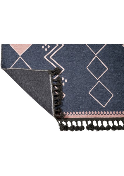 Helmond Geometrik Antrasit Polyester Dikdörtgen Modern Desenli Pamuk Makinada Yıkanabilir Hav Toz Vermez Leke Tutmayan Kaymaz Taban Dijital Makine Baskı Salon Yolluk Mutfak Halı modelleri