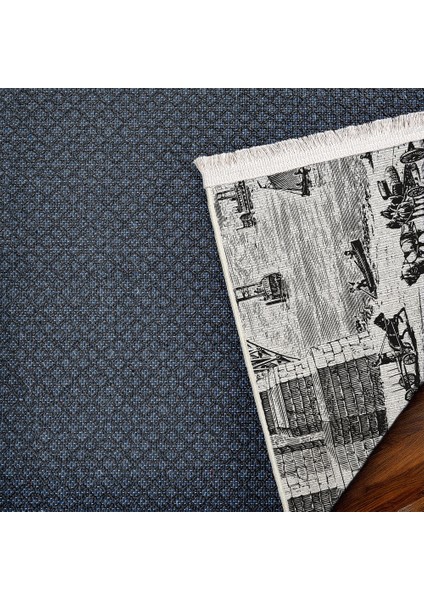 Figürlü Gri Pamuk Daire Modern Desenli Pamuk Makinada Yıkanabilir Hav Toz Vermez Leke Tutmayan Kaymaz Taban Dijital Makine Baskı Salon Yolluk Mutfak Halı indirimleri