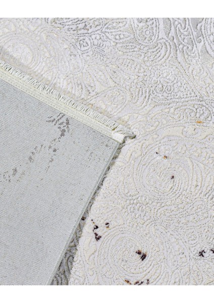 Madeleine Modern Krem Pamuk Dikdörtgen Modern Desenli Akrilik Hav Vermeyen Leke Tutmayan Kolay Temizlenen Yumuşak Makine Salon Yolluk Mutfak Halı fırsatları