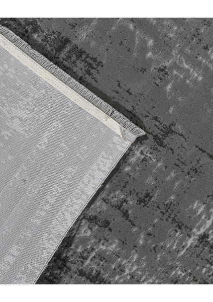 Harper Çizgili Gri Akrilik Dikdörtgen Modern Desenli Akrilik Hav Vermeyen Leke Tutmayan Kolay Temizlenen Yumuşak Makine Salon Yolluk Mutfak Halı fırsatları