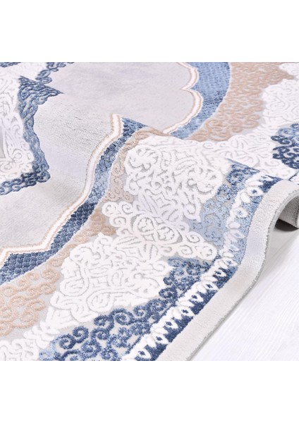 Adaline Çerçeveli Gri Yün Dikdörtgen Modern Desenli Akrilik Hav Vermeyen Leke Tutmayan Kolay Temizlenen Yumuşak Makine Salon Yolluk Mutfak Halı fiyatları