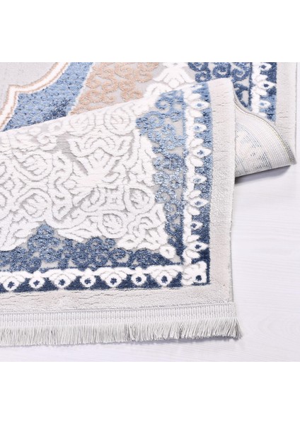 Adaline Çerçeveli Gri Yün Dikdörtgen Modern Desenli Akrilik Hav Vermeyen Leke Tutmayan Kolay Temizlenen Yumuşak Makine Salon Yolluk Mutfak Halı fırsatları