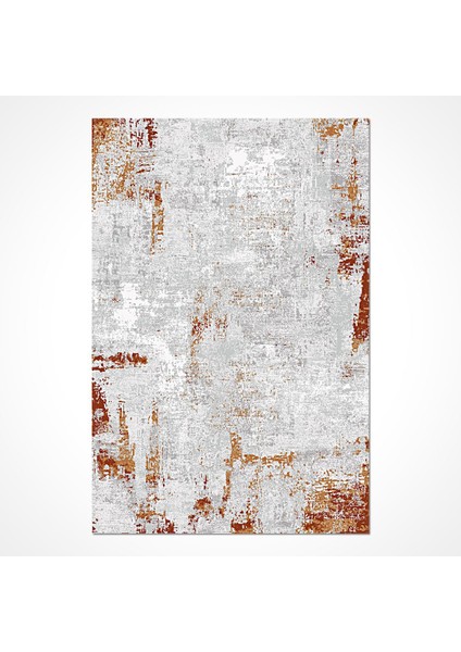 Petal Modern Gri Viskon Dikdörtgen Modern Desenli Akrilik Hav Vermeyen Leke Tutmayan Kolay Temizlenen Yumuşak Makine Salon Yolluk Mutfak Halı