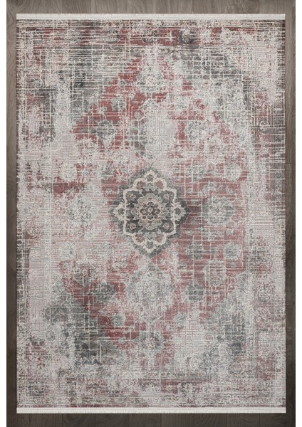 Eskitme Gri Pamuk Dikdörtgen Modern Desenli Pamuk Makinada Yıkanabilir Hav Toz Vermez Leke Tutmayan Kaymaz Taban Dijital Makine Baskı Salon Yolluk Mutfak Halı