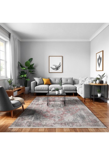 Eskitme Gri Pamuk Dikdörtgen Modern Desenli Pamuk Makinada Yıkanabilir Hav Toz Vermez Leke Tutmayan Kaymaz Taban Dijital Makine Baskı Salon Yolluk Mutfak Halı modelleri