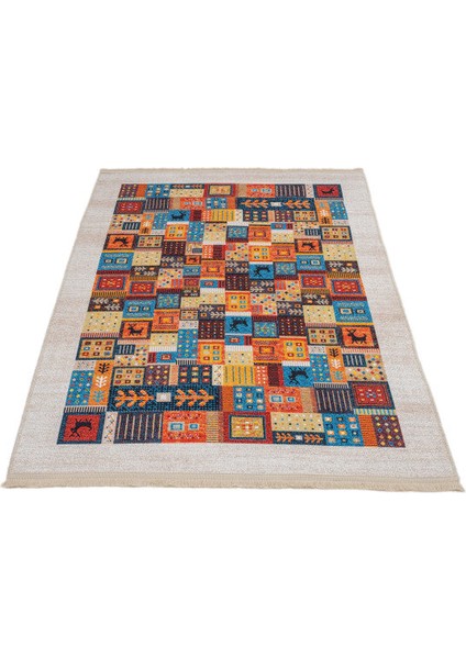 Bovec Patchwork Beyaz Polyester Dikdörtgen Modern Desenli Pamuk Makinada Yıkanabilir Hav Toz Vermez Leke Tutmayan Kaymaz Taban Dijital Makine Baskı Salon Yolluk Mutfak Halı fiyatları