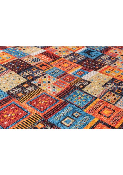 Bovec Patchwork Beyaz Polyester Dikdörtgen Modern Desenli Pamuk Makinada Yıkanabilir Hav Toz Vermez Leke Tutmayan Kaymaz Taban Dijital Makine Baskı Salon Yolluk Mutfak Halı modelleri