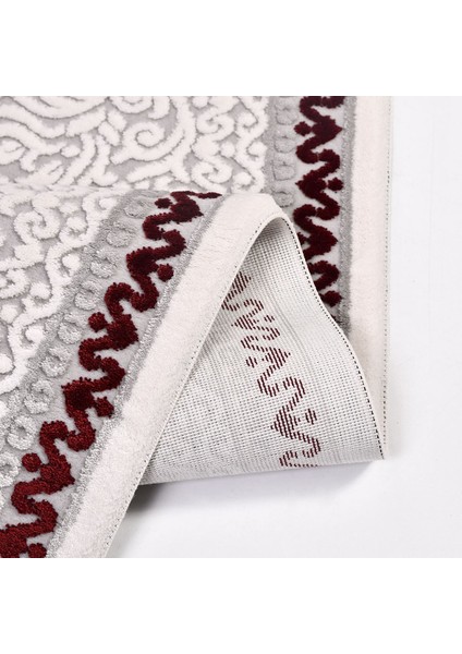 Antonella Çerçeveli Gri Akrilik Dikdörtgen Modern Desenli Akrilik Hav Vermeyen Leke Tutmayan Kolay Temizlenen Yumuşak Makine Salon Yolluk Mutfak Halı modelleri