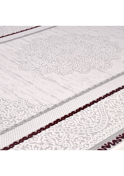 Antonella Çerçeveli Gri Akrilik Dikdörtgen Modern Desenli Akrilik Hav Vermeyen Leke Tutmayan Kolay Temizlenen Yumuşak Makine Salon Yolluk Mutfak Halı fırsatları