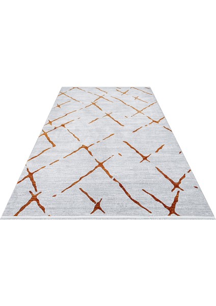 Sarah Geometrik Krem Pamuk Dikdörtgen Modern Desenli Akrilik Hav Vermeyen Leke Tutmayan Kolay Temizlenen Yumuşak Makine Salon Yolluk Mutfak Halı fırsatları