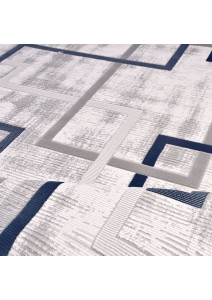 Skyler Geometrik Gri Akrilik Dikdörtgen Modern Desenli Akrilik Hav Vermeyen Leke Tutmayan Kolay Temizlenen Yumuşak Makine Salon Yolluk Mutfak Halı modelleri