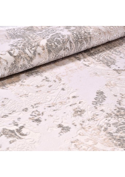 Elianna Modern Krem Pamuk Dikdörtgen Modern Desenli Akrilik Hav Vermeyen Leke Tutmayan Kolay Temizlenen Yumuşak Makine Salon Yolluk Mutfak Halı modelleri