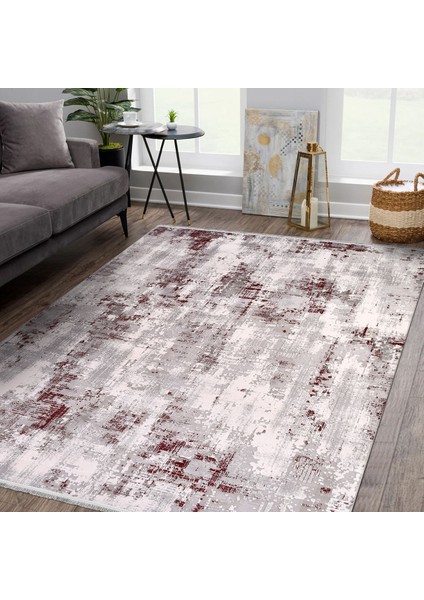 Keira Modern Gri Akrilik Dikdörtgen Modern Desenli Akrilik Hav Vermeyen Leke Tutmayan Kolay Temizlenen Yumuşak Makine Salon Yolluk Mutfak Halı fırsatları