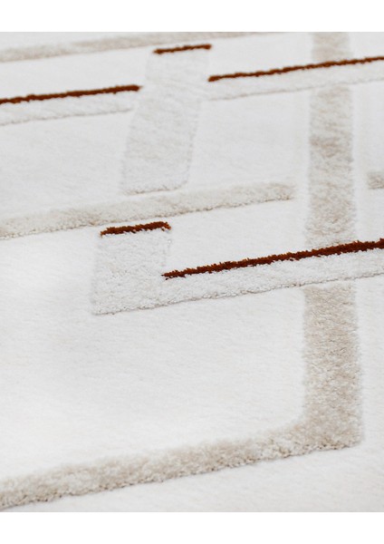 Cassandra Geometrik Krem Bambu Dikdörtgen Modern Desenli Akrilik Hav Vermeyen Leke Tutmayan Kolay Temizlenen Yumuşak Makine Salon Yolluk Mutfak Halı fırsatları