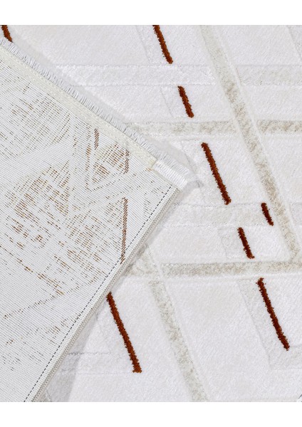 Cassandra Geometrik Krem Bambu Dikdörtgen Modern Desenli Akrilik Hav Vermeyen Leke Tutmayan Kolay Temizlenen Yumuşak Makine Salon Yolluk Mutfak Halı indirimleri