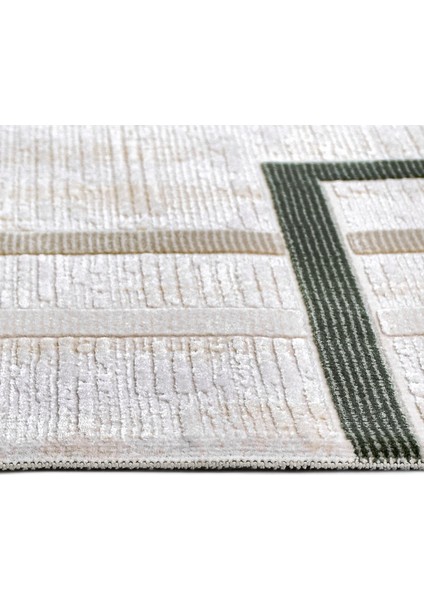 Noa Geometrik Krem Akrilik Dikdörtgen Modern Desenli Akrilik Hav Vermeyen Leke Tutmayan Kolay Temizlenen Yumuşak Makine Salon Yolluk Mutfak Halı modelleri