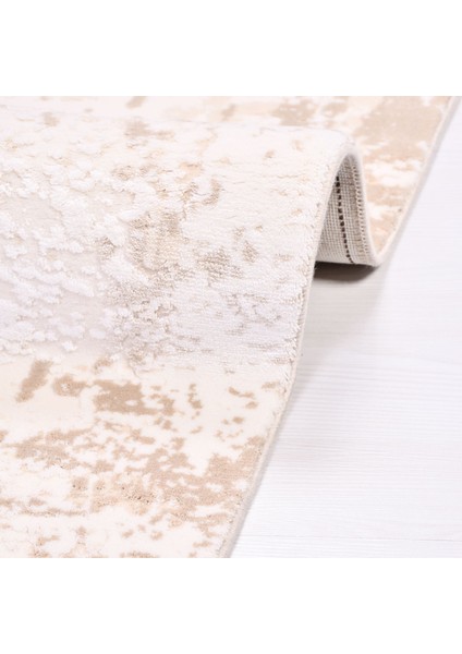 Camila Modern Krem Bambu Dikdörtgen Modern Desenli Akrilik Hav Vermeyen Leke Tutmayan Kolay Temizlenen Yumuşak Makine Salon Yolluk Mutfak Halı fırsatları