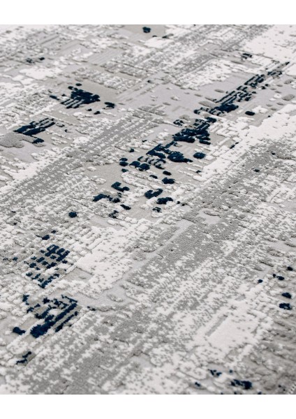 Zariah Modern Gri Akrilik Kare Modern Desenli Akrilik Hav Vermeyen Leke Tutmayan Kolay Temizlenen Yumuşak Makine Salon Yolluk Mutfak Halı modelleri