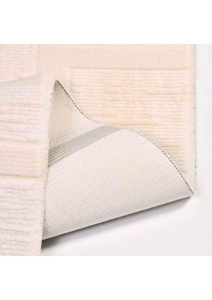 Noa Geometrik Krem Akrilik Dikdörtgen Modern Desenli Akrilik Hav Vermeyen Leke Tutmayan Kolay Temizlenen Yumuşak Makine Salon Yolluk Mutfak Halı fiyatları