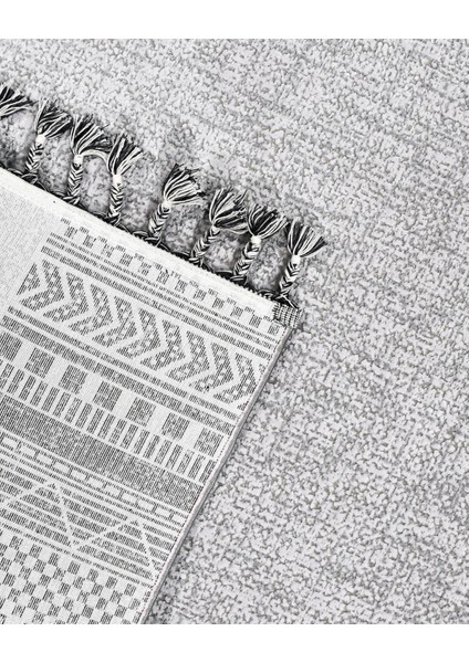 Katalina Çerçeveli Gri Pamuk Dikdörtgen Modern Desenli Akrilik Hav Vermeyen Leke Tutmayan Kolay Temizlenen Yumuşak Makine Salon Yolluk Mutfak Halı fırsatları