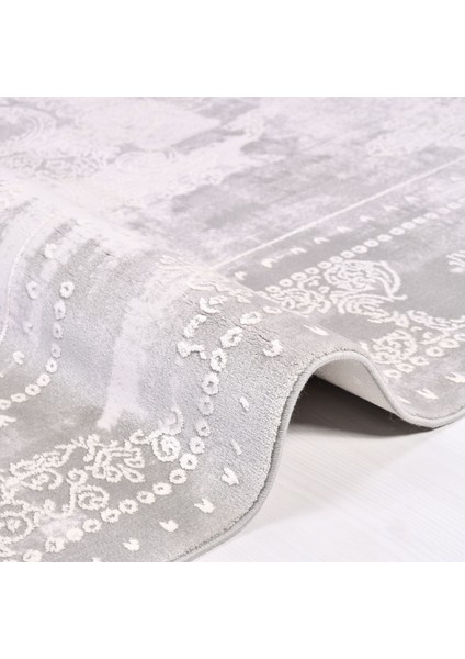 Abrogate Klasik Gri Pamuk Dikdörtgen Modern Desenli Akrilik Hav Vermeyen Leke Tutmayan Kolay Temizlenen Yumuşak Makine Salon Yolluk Mutfak Halı modelleri