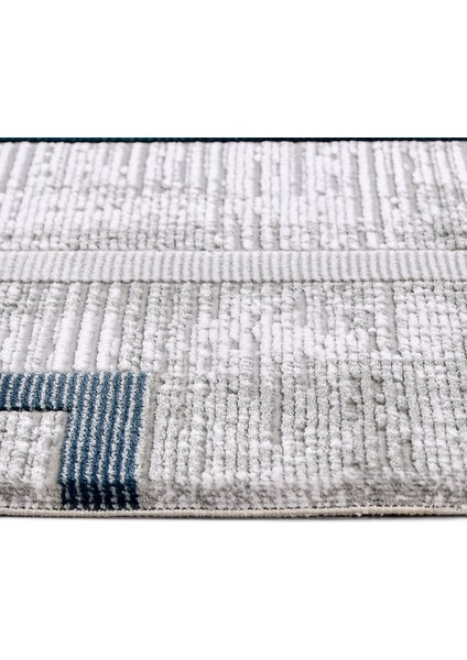 Skyler Geometrik Gri Akrilik Dikdörtgen Modern Desenli Akrilik Hav Vermeyen Leke Tutmayan Kolay Temizlenen Yumuşak Makine Salon Yolluk Mutfak Halı fırsatları