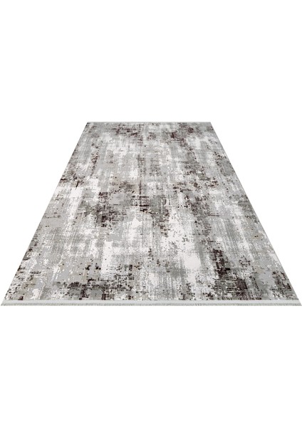 Keira Modern Gri Akrilik Kare Modern Desenli Akrilik Hav Vermeyen Leke Tutmayan Kolay Temizlenen Yumuşak Makine Salon Yolluk Mutfak Halı fiyatları