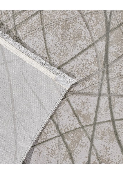 Evelyn Geometrik Gri Akrilik Kare Modern Desenli Akrilik Hav Vermeyen Leke Tutmayan Kolay Temizlenen Yumuşak Makine Salon Yolluk Mutfak Halı fırsatları