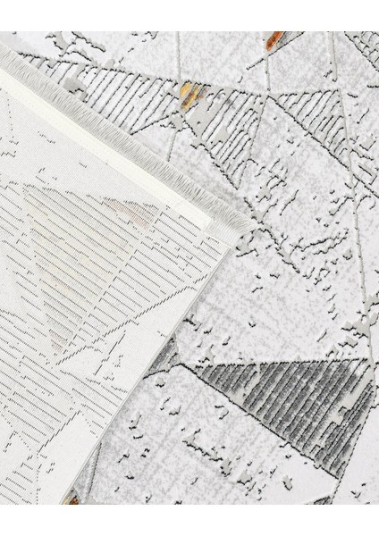 Samantha Geometrik Gri Pamuk Dikdörtgen Modern Desenli Akrilik Hav Vermeyen Leke Tutmayan Kolay Temizlenen Yumuşak Makine Salon Yolluk Mutfak Halı fiyatları